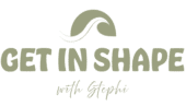 GET IN SHAPE WITH STEPHI LOGO GRÜN